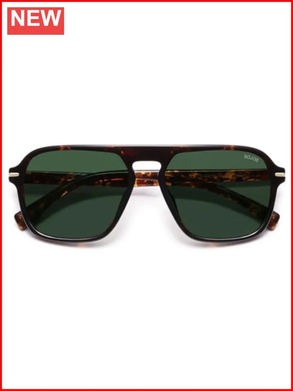 Retro Aviator Polarized Sunglasses for Men Women Square Pilot Shades